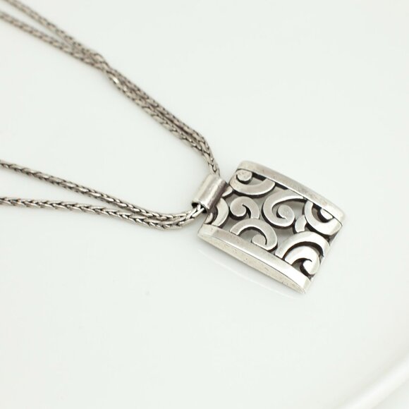 Brighton Silver Pendant Necklace – Vintage - Picture 4 of 8
